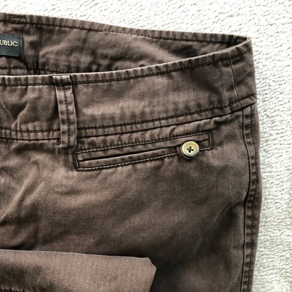 Banana Republic Womens Pants Size 14 Bootcut Classic Casual Brown Retro Cotton - Picture 11 of 16